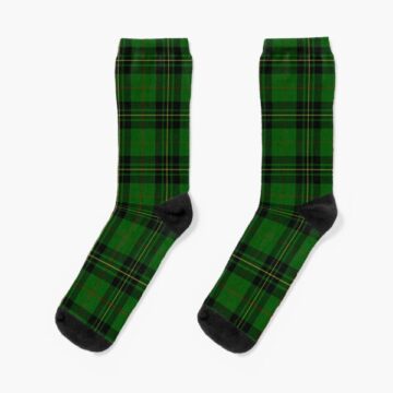 A pair of Forbes Green Tartan Socks