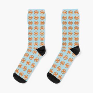 A pair of KM Monogram socks