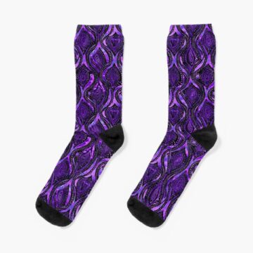 A pair of Purple Paisley Socks