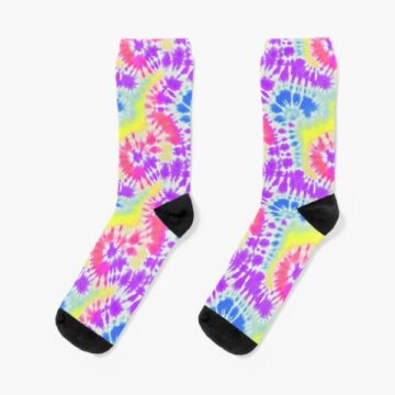 A pair of Pastel Tie Dye Socks