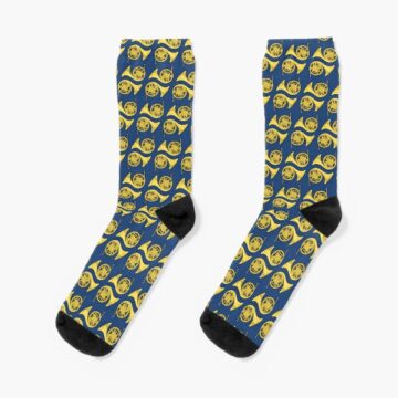 A pair of blue French Horn Socks