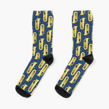 A pair of Blue Tuba Socks