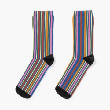 A pair of Colourful Striped Socks