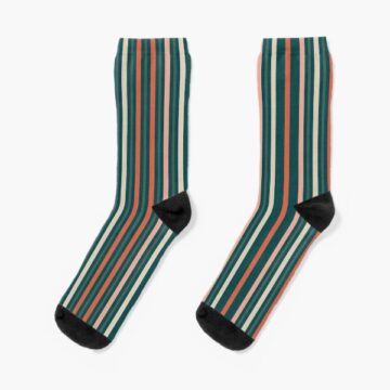 A pair of Mens Vintage Striped Socks