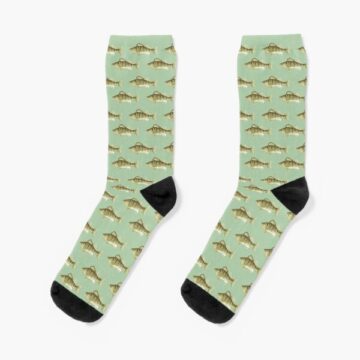 A pair of Walleye Fish Socks