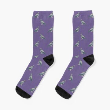 Purple Wood Pigeon Socks